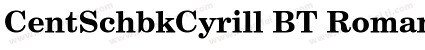 CentSchbkCyrill BT Roman字体转换